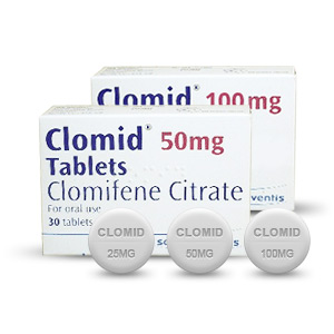 Clomid 25mg, Clomid 50mg, Clomid 100mg 